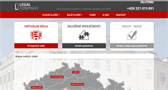 Desktop Screenshot of legalcompany.cz